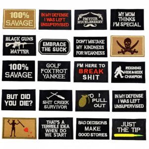 Wholesale Polyester Embroidered Letter Velcro Patches Random Pack of 10 Decorative Fashion Accessory