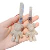 Wholesale Rhinestone Bear Keychain Car Key Accessory Trendy Gift for Couples