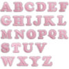 Wholesale Embroidered Letter Patches Polyester Thread Decorative Accent for Clothing Bags