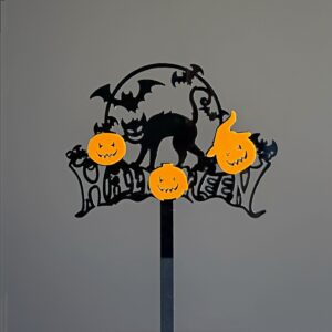 1. 3mm thick acrylic is about 10cm wide / Pumpkin bat black cat double layer pumpkin bat happy halloween