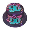 Wholesale Retro 90s Letter Print Bucket Hat Trendy Sun Protection Hat Fashion Accessory
