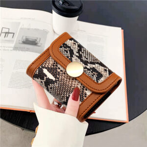oly-5ad6cc5c5de0314b660d7d87ddc20950 Wholesale PU Leather Retro Stitched Card Holder Wallet with Animal Pattern Fashion Accessory for Women