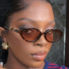 Wholesale Oval Bamboo Leg Retro Sunglasses for Outdoor Sun Protection Chic Fashion Accessory