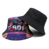 Wholesale 90s Retro Reversible Fisherman Hat with Digital Print Sun Protection Hat for Casual Outdoor