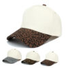 Wholesale Leopard Print Cotton Baseball Cap Casual Unisex Color Block Trucker Hat