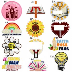 Cartoon English patch set (12 pieces)