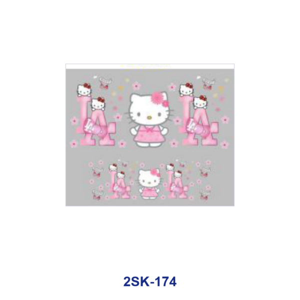 Wholesale 8pcs Cute Pink Cat UV DTF Mini Cup Keychain Sticker OLY Exclusive