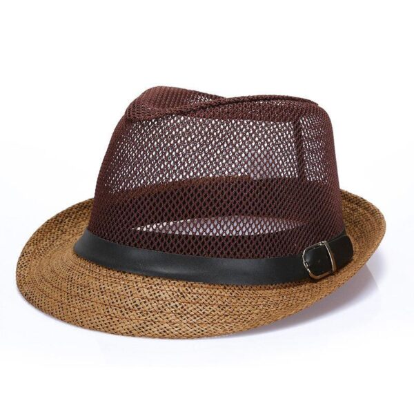 oly-5b228dfee1a089d90d9f2c1377412b74 Wholesale Mesh Flat Top Straw Hat, Breathable Sunscreen Hat for Spring, Fashion Accessory for Resale
