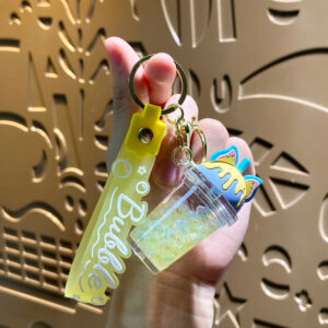Bubble Bead Milk Tea Cup-Yellow / Single OPP bag packaging