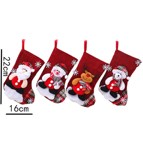 Wholesale Sequin Christmas Stocking Pendant Festive Tree Ornament Decorative Accessory for Holiday Gift