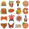 oly-5b356905b8c412e7f2a20b18d68309e8 Wholesale Iron-On Embroidery Patches, Orange Series Camera Game Design for Hats, Resale or Gift