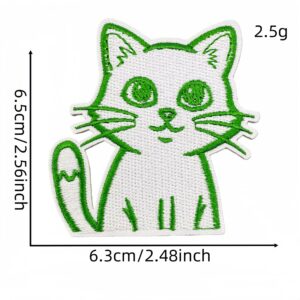 Green series cloth sticker 8#