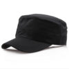 Wholesale Five Pointed Star Flat Top Cap Cotton Solid Color Unisex Adult Casual Hat
