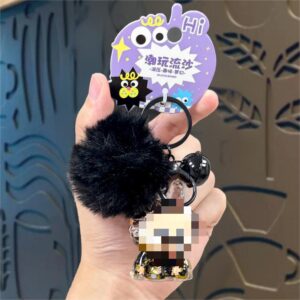 Hair ball with oil and flash pull cloth - black