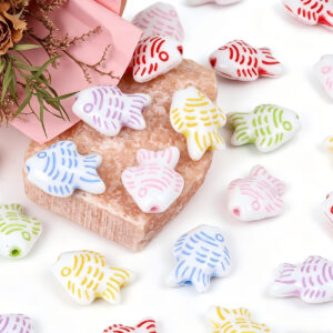oly-5b62770124c5c22debfc9d3d44376c5a Wholesale Cartoon Striped Tropical Fish Acrylic Beads DIY Phone Chain Fashion Accessory
