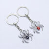 Wholesale Zinc Alloy Cartoon Spider Keychain Halloween Decorative Bag Charm Accessory