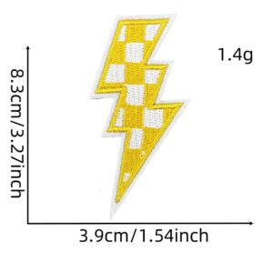 Plaid lightning cloth sticker 10#
