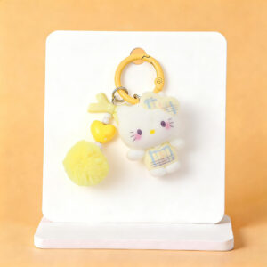 Plaid hello kitty - white