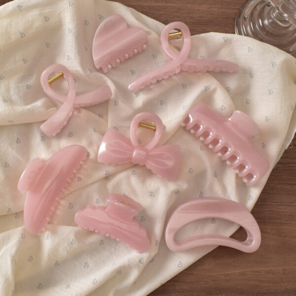 oly-5b9aabf7f6a481cb8d8f5eab35fb0e59 Wholesale Glitter Jelly Bow Hair Claw Clip Fashion Accessory for Everyday Styling