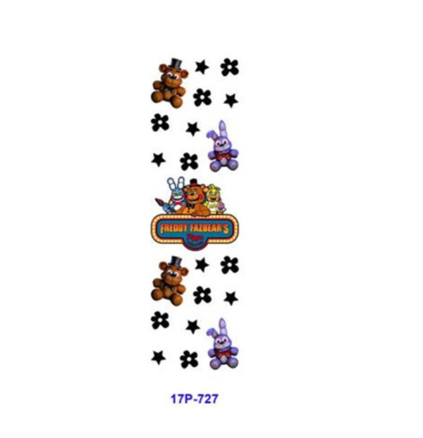 Wholesale 2/8/16pcs UV DTF Stickers Classic FNAF Horror Game Graphics Pen and Bookmark Stickers