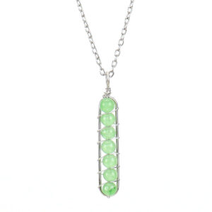 White K Green Dongling Beads