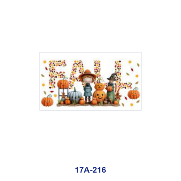 Wholesale 5pcs Fall Harvest Circus Theme Pumpkin Scarecrow Lion Giraffe Hot Air Balloon Tent Mixed Decor Prints 16oz Cup UV DTF Wraps