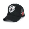 Wholesale Tiger Embroidery Mesh Trucker Hat Adjustable Baseball Cap Trendy Fashion Accessory