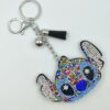Wholesale Cute Cartoon Keychain, Zinc Alloy Rhinestone Detail, Lake Blue, Bag Charm Gift for Weddings OLY Exclusive
