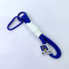 Wholesale Woven Rope Keychain with Leather Buckle Gift for Seniors Car Key Accessory