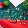 oly-5c1e3dadecc24f2c63f5a5a2b73e3da0 Wholesale Christmas Snowflake Cartoon Zinc Alloy Elastic Beaded Bracelet - Trendy Jewelry Accessory