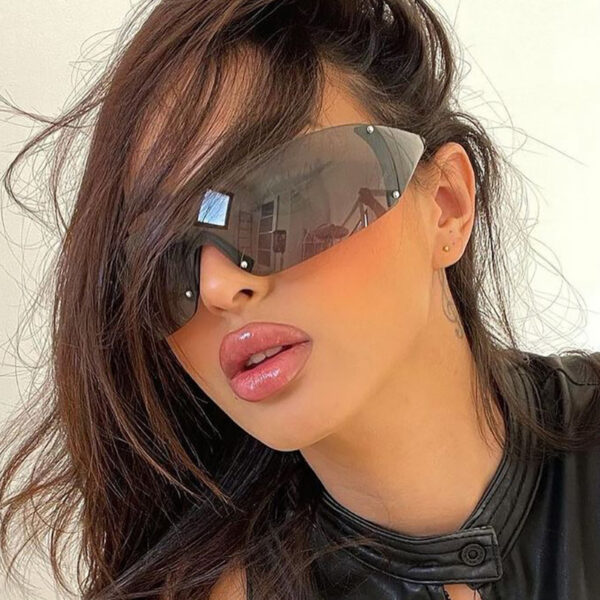 Wholesale Y2K Five Pointed Star Frameless Sunglasses UV400 Sunshade Fashion Accessory Boutique Resale