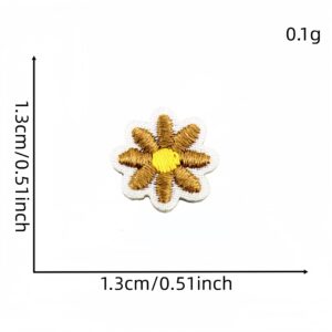 Brown small flower patch #21