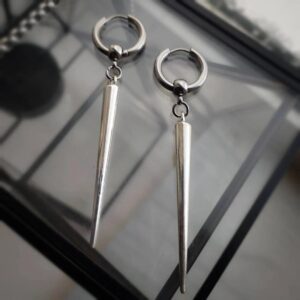 oly-5c3311666245286a73c5f7fe324c56e3 Wholesale Gothic Geometry Cone Pendant Earrings Alloy Electroplated Fashion Accessory for Resale