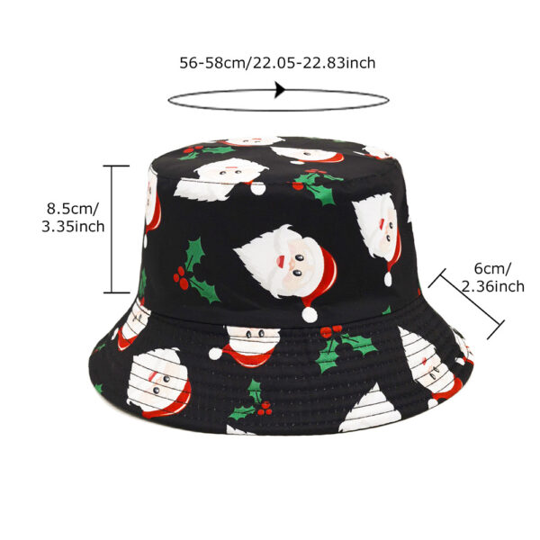 oly-5c394c5e0d8397614c46e771a1dc08c0 Wholesale Christmas Santa Pattern Fisherman Hat Trendy Outdoor Sun Hat for Everyday Wear Resale Friendly