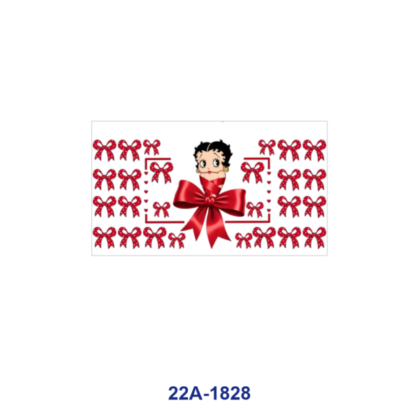 oly-5c42610e8d96341b7f4821f0f637393f Wholesale 5pcs Valentine's Day Vintage BOW Theme Retro Cartoon Pin Up Maiden Heart Red Rose Star Balloon Mixed Decor Prints 16oz Cup UV DTF Wraps OLY Exclusive