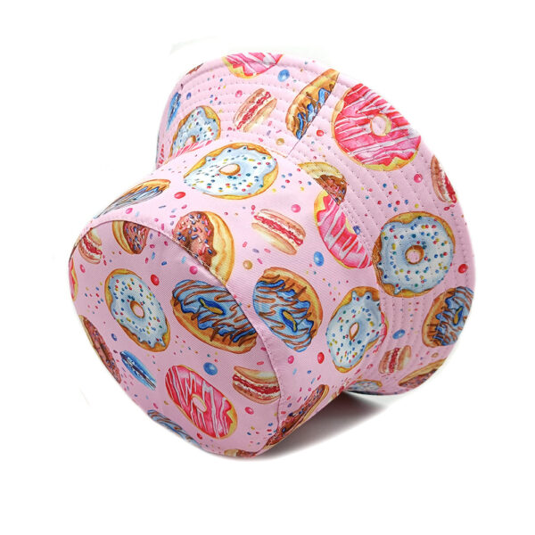 Wholesale Trendy Donut Pattern Fisherman Hat Double-Sided Sunscreen Fashion Accessory for Resale