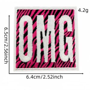 Cartoon Black and Pink Cloth Patch #20