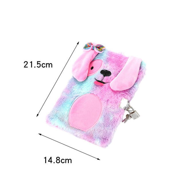 oly-5c61b31ab88fb8723fee881dc7d00c41 Wholesale Trendy Plush Lock Notebook for Girls Cute Cartoon Diary with Key Ideal for Kids Prizes and Everyday Use