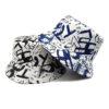 Wholesale Double Sided Bucket Hat with Letter Graffiti Chic Sun Protection Casual Hat for Women