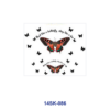 oly-5c71671fdc6df9de36e3581224529a93 Wholesale 2/4/8pcs Butterfly Floral Mini Cup Keychain Sticker