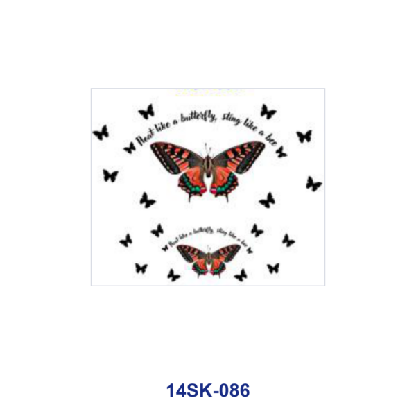 oly-5c71671fdc6df9de36e3581224529a93 Wholesale 2/4/8pcs Butterfly Floral Mini Cup Keychain Sticker