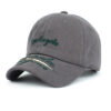 Wholesale Washed Soft Top Baseball Cap with Embroidery Letters Adjustable Gray Sun Protection Unisex Fashion Accessory