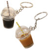Wholesale Korean Style Pearl Milk Tea Cup Keychain Fashion Bag Charm Decorative Accessory