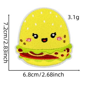 Hamburger ice cream cloth sticker 6#