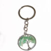 Wholesale Tree of Life Labradorite Natural Crystal Pendant Keychain Car Key Accessory