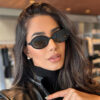 oly-5cc9bad5ad012335aac4c51164ba8d84 Wholesale Retro Oval Sunglasses UV400 Black Frame Grey Lens Fashion Accessory