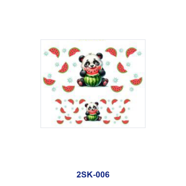 Wholesale 8pcs Wraps Cute Panda Waterproof Vinyl Decals Mini Cup Keychain Sticker
