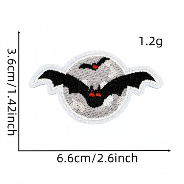 oly-5cf40b176673856451f9828c7778a535 Wholesale Colorful Skull Embroidery Patch Polyester Thread Decorative Accent for Bags Jackets and DIY Crafts