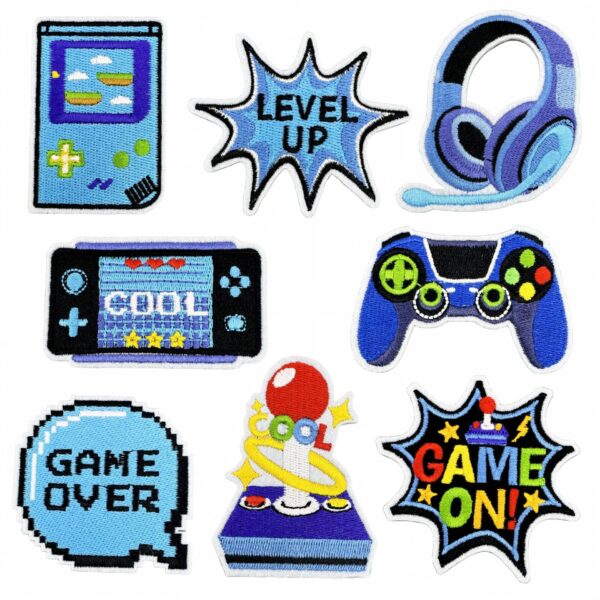 oly-5d01fc76b4905926270f9121730f9ce0 Wholesale Video Game Embroidery Patches Decorative Cloth Stickers for Bags Luggage DIY Accessory Gift OLY Exclusive