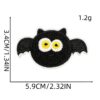 Wholesale Halloween Polyester Cloth Patches Pumpkin Bat Ghost Spider - Decorative Accent for Party Favors Boutique Resale